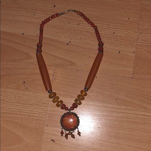 orange necklace